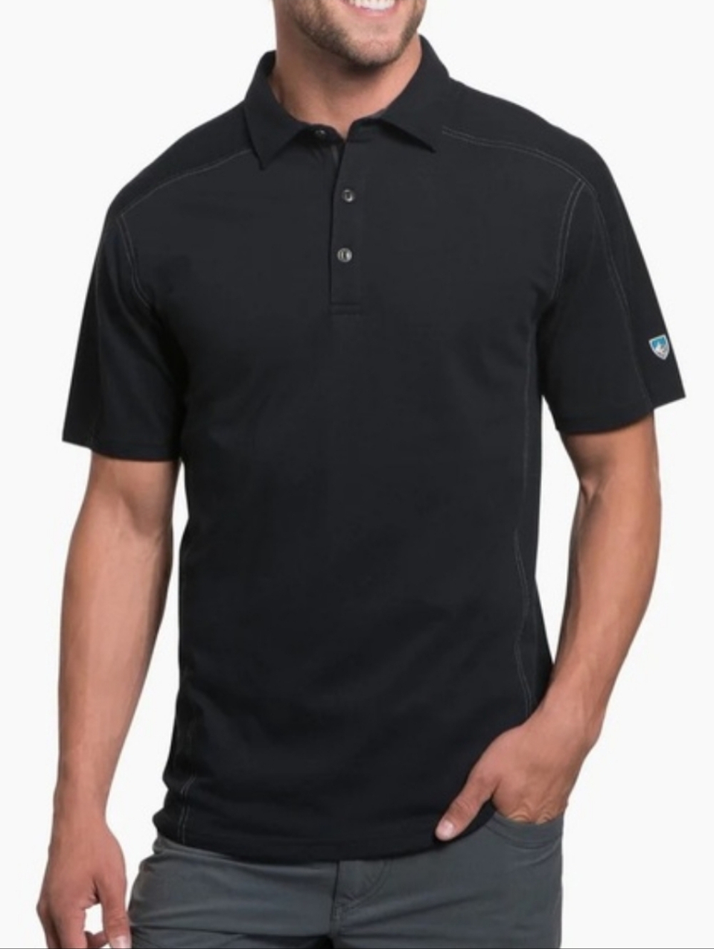 Kuhl Black Wayfarer Polo Shirt